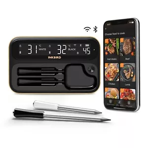INKBIRD Kabellos Grillthermometer Wifi Bluetooth Smart BBQ Fleisch Ofen Grill CF - Bild 1 von 10