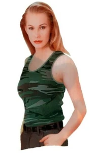 Women Camouflage Sleeveless Tank Top T-Shirt Fitness Sports Tee Vest Blouse Camo - Picture 1 of 2