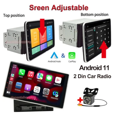 Double 2Din 10.1 inch Android 11 In Dash Car Radio Stereo GPS Apple Carplay 32GB - Image 1 of 4