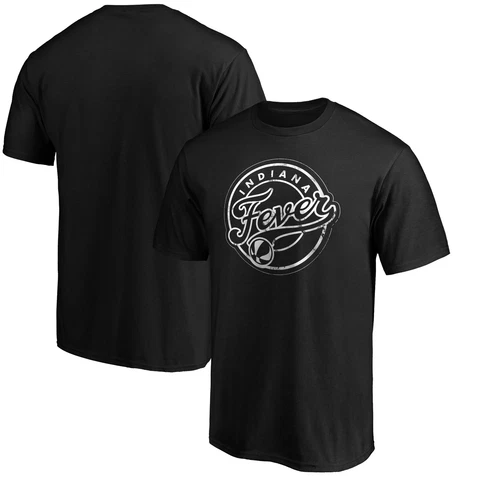 Men's Fanatics Branded Black Indiana Fever Marble T-Shirt Cover