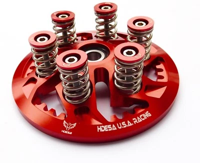 DUCATI DRY CLUTCH PRESSURE PLATE KIT RED ANODIZED by HDESA most 6-speed dry - Image 1 of 2