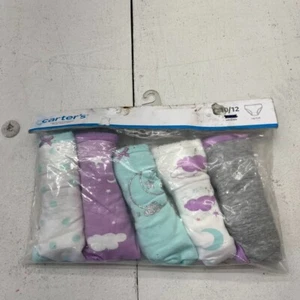 Carter's 5 Pack Multicolored Printed Cheeky Underwear Girls Size 10/12 NEW - Picture 1 of 4