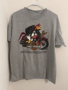 Harley Davidson Talla Grande Gráfico Looney Tunes 100% Algodón - Imagen 1 de 7