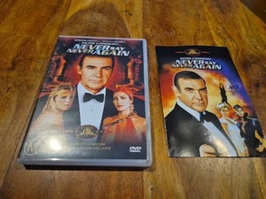 Never Say Never Again DVD 1983 Region 4 Sean Connery Kim Basinger Max von Sydow - Picture 1 of 3