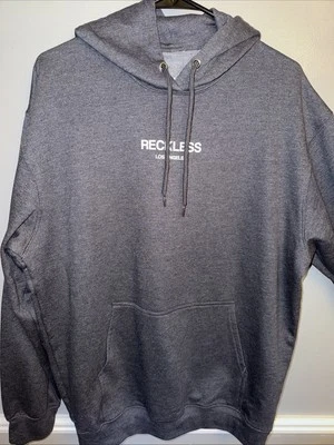 Reckless Los Angeles Gray Hoodie Men’s Size SZ L Streetwear NWOT - Image 1 of 4