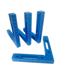 FOUR - 90 Degree Positioning Squares 4.7" x 4.7" Corner ANGLE CLAMPS Woodworking - Picture 1 of 6