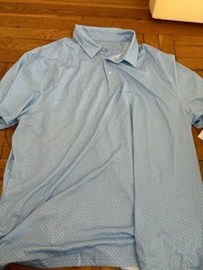 Members Mark Patterned Performance Polo Shirt Short Sleeve Mens Size XL - Picture 1 of 3