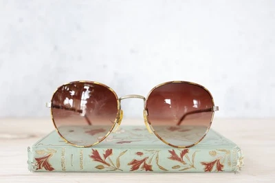 Vintage 1980s foster Grant Sunglasses NOS Multicolor Korea Academia Preppy - Image 1 of 4