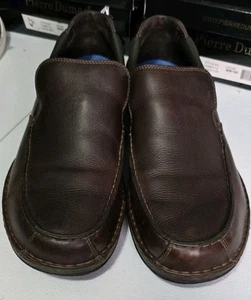 Rockport Brown Leather Slip-On Loafers Shoes Mens Size 12 - Picture 1 of 8