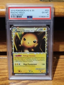 2010 Pokémon Hg & Ss Raichu Holo Undaunted Psa 6 #83 - Picture 1 of 2