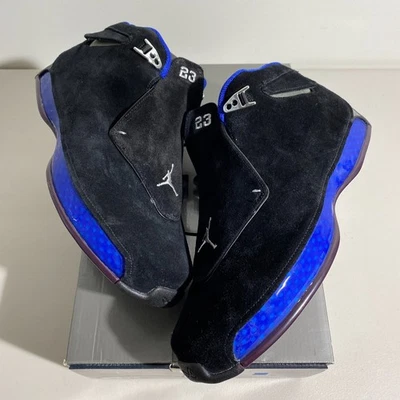 Talla 12 - Zapatillas Air Jordan 18 OG Negras Deportivas Royal 2003 305869-041 SUPER RARAS Foto 1 de 4