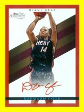 2008-09 TOPPS SIGNATURE (BKB) Daequan Cook SP "RED" FOIL CARD #TSDC #'ed 653/869