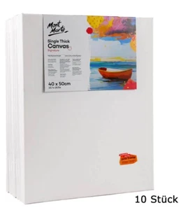 10er Keilrahmen Leinwand Set 40 x 50 cm, Baumwollleinwand, vorgrundiert, 280g/m² - Bild 1 von 7