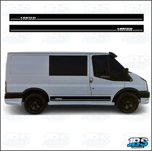 Ford Transit MK6 MK7 Van Sport LIMITED EDITION Stripes Graphics Stickers 07 - Picture 1 of 2