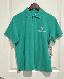 Polo Shirt Boys Sz 14 Solid Green Lakewood Ranch Prep Academy Shirt - Picture 1 of 4