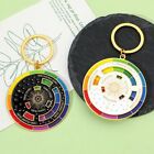 Palette New Color Wheel Keyring Spinning Compass Metal Pendant  Friend