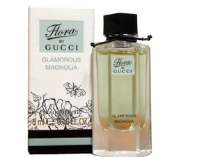 Flora By Gucci Glamorous Magnolia Mini Perfume Women 0.16fl.oz/ 5 ml EDT Splash - Picture 1 of 1