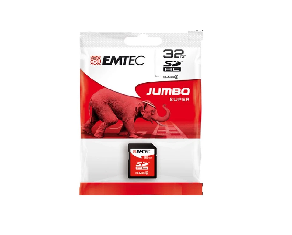 EMTEC ECMSD32GHC4 SCHEDA SD DI MEMORIA  MEMORY CARD 32 GB CLASS 4 SACHET - Immagine 1 di 1