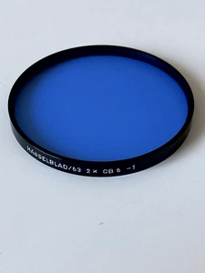 Hasselblad Light Balance Filter 63 2x CB6 -1 with original case - Picture 1 of 3