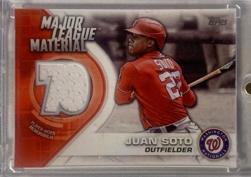 2021 Topps Update Series Juan Soto MAJOR LEAGUE MATERIAL #MLM-JS - Image 1 of 2