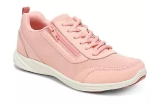 Women's Vionic Agile Cassis Uk 9 / 43.5 Wide Orthotic Lace Zip Trainers Pink New - Picture 1 of 15