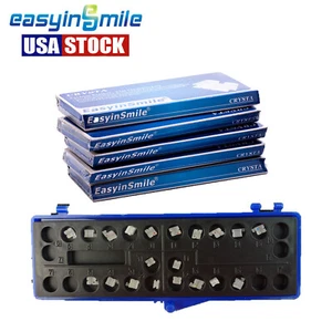 5packs Dental Orthodontic Brackets Ceramic Clear Mini Braces MBT Roth W Hook 022 - Picture 1 of 12