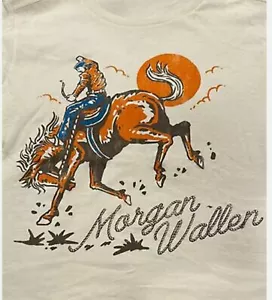 Morgan Wallen Cowboy white T-shirt Cotton Unisex S to 345Xl - Picture 1 of 6
