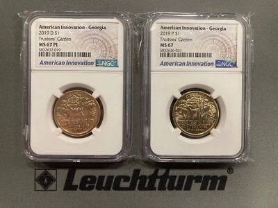 2019D & P American Innovations Georgia Set - NGC MS67 PL & MS 67 - Image 1 of 4