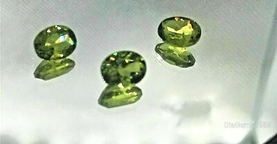 TOP PERIDOT! Drei Schmuckteine 7,25Ct ,100%Natural ,schöne Funkende,Grüne Farbe! - Bild 1 von 4