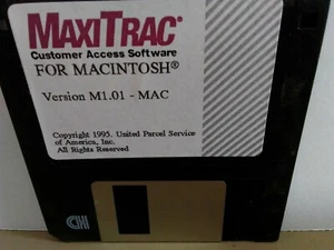 ITHistory (1993) APPLE Software: MAXITRAC Customer Access 1.01 (UPS) 3.5" - Picture 1 of 1