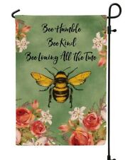Spring Summer Bee Garden Flag New double sided