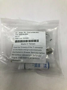 Hughes 1505278-0003 Single Kit IFL Connection w/Ground Blk1 - Picture 1 of 2