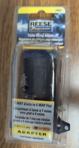Reese Towpower 74607 7-Way Blade to 4-Way Flat Trailer Lights WIRING ADAPTER - Picture 1 of 6