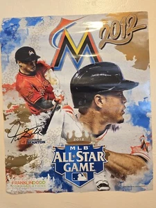 Póster autografiado por Giancarlo Stanton de los Miami Marlins 2012 All Star Game Deluxe 22" - Imagen 1 de 10