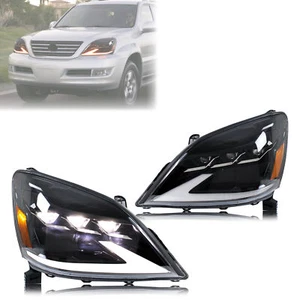 LED Headlights for Lexus GX470 2003-2009 Projector Front Lamps Pair Assembly - Picture 1 of 5