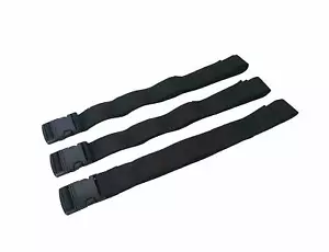 Correas de columna vertebral - Paquete de 3 correas de tablero trasero desechables - negras - Imagen 1 de 1