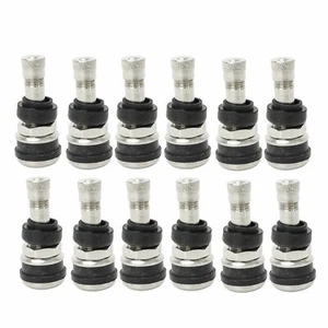 12 KITS TR416 TIRE VALVE STEMS LONG 1 1/2" FITS: .453" & .625" RIM VALVE HOLES - Photo 1 sur 5