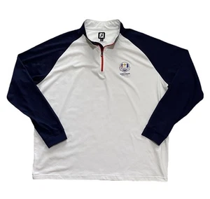 Ryder Cup 2023 Trikot Herren 2XL Weiß Blau Langarm Golf Marco Simone Rom - Bild 1 von 10