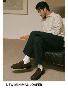 Romantic Move Penny Loafers Brown Suede Korean Sz 260 High Quality US 8 Slip On - Picture 1 of 15