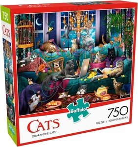 - Quarantäne Katzen Puzzle, Multicolore, Large, 17279 - Foto 1 di 12
