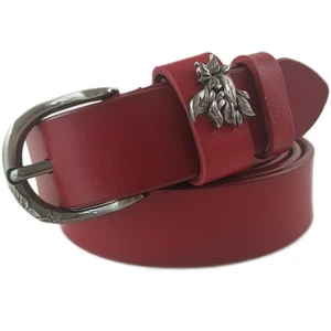 Leather Womens Belt Wide Fashion Accessory For Casual Wear - Picture 1 of 11
