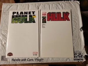 (2012) HULK #50 & PLANET HULK #1 BLANK VARIANTS RARE! - Picture 1 of 1