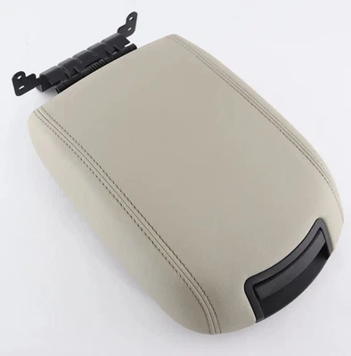 Reposabrazos tapa almacenamiento consola central Ford Taurus 10-19 cuero piedra Lt Foto 1 de 4