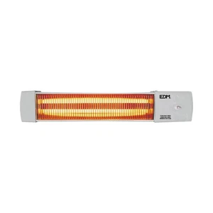 Quartz-Heizung EDM 07103 07103 Weiß Grau 600-1200 W Badezimmer - Bild 1 von 3