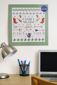 Garden Family 2026 Organiser Charity Wall Calendar 16 Months Households New - Picture 1 of 7