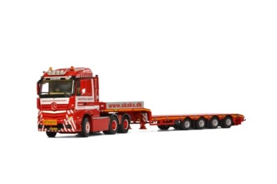 WSI 01-1826 MB ACTROS MP4 TRACTOR 6X4 & SEMI BASSO 4 ASSI " SKAKS " - Immagine 1 di 2
