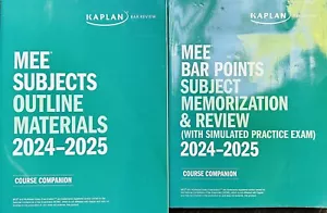 📚🆕⚖️2024~25 Kaplan Bar Rev MEE Subjects  Bar Pts & Subj Outlines (2 Vol Set)❤️ - Bild 1 von 2