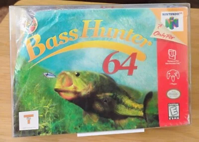 In-Fisherman Bass Hunter 64 Nintendo 64 N64 New Factory Sealed Crushed Corner - Image 1 of 4