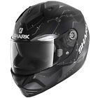 Shark Ridill Mecca Motorcycle Motorbike Helmet - Black / Anthracite / Silver
