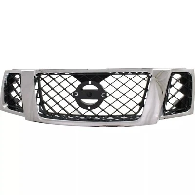 New Front Grille Chrome Shell with Black Insert For 2008-2012 Nissan Pathfinder Foto 1 de 4